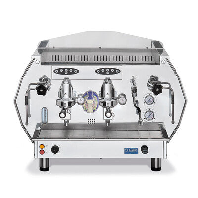 La Pavoni Diamante Gold Espresso and Coffee Machine - front view
