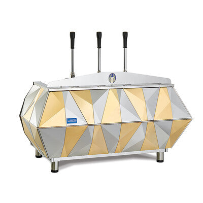 La Pavoni Diamante Gold Espresso Machine - back view