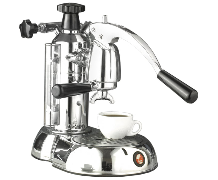 La Pavoni "Stradivari" 8 Cup-Chrome & Black #ESC-8 / OUT OF STOCK TIL 4/26/22 ORDER NOW