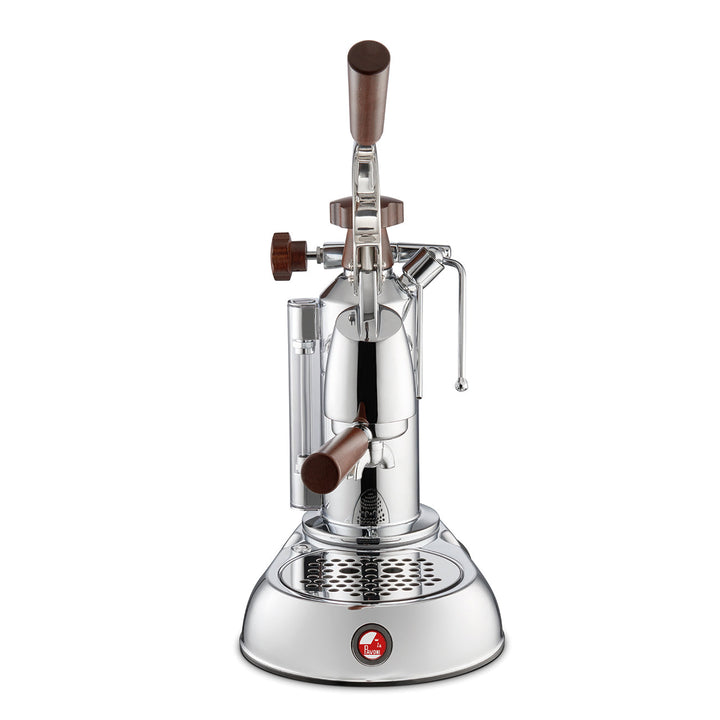 La Pavoni "Stradivari"  Europiccola 8 Cup - Chrome with Wood #ESW-8